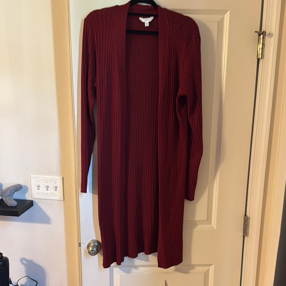 Time and Tru Women's Burgundy Sweater